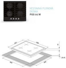 PGG64W černá Bezplatný servis + 3 roky po registraci