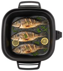 213390000 Pečenka Family černá/nerez