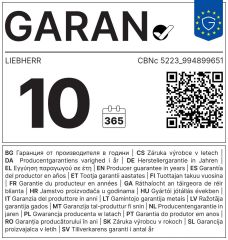 CBNc5223 bílá 10let záruka výrobce po registraci