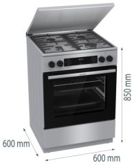 GKS6C71XF nerez Bezplatný servis 5 let po registraci